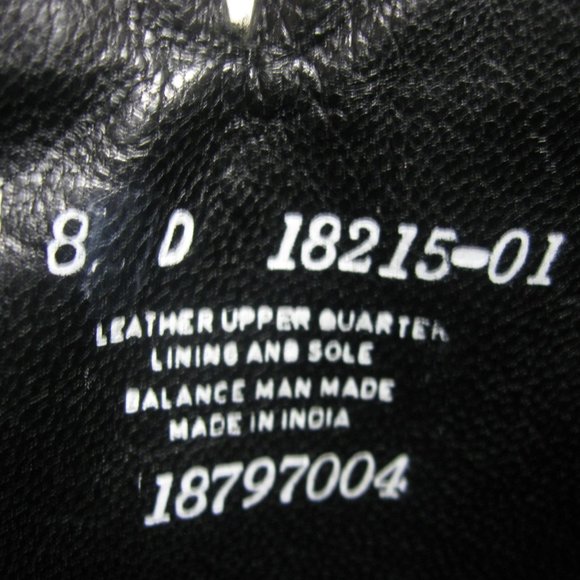 ***SOLD***Florsheim Chatman Black Leather Bike Toe Dress Boots Mens sz 8D - Picture 10 of 10